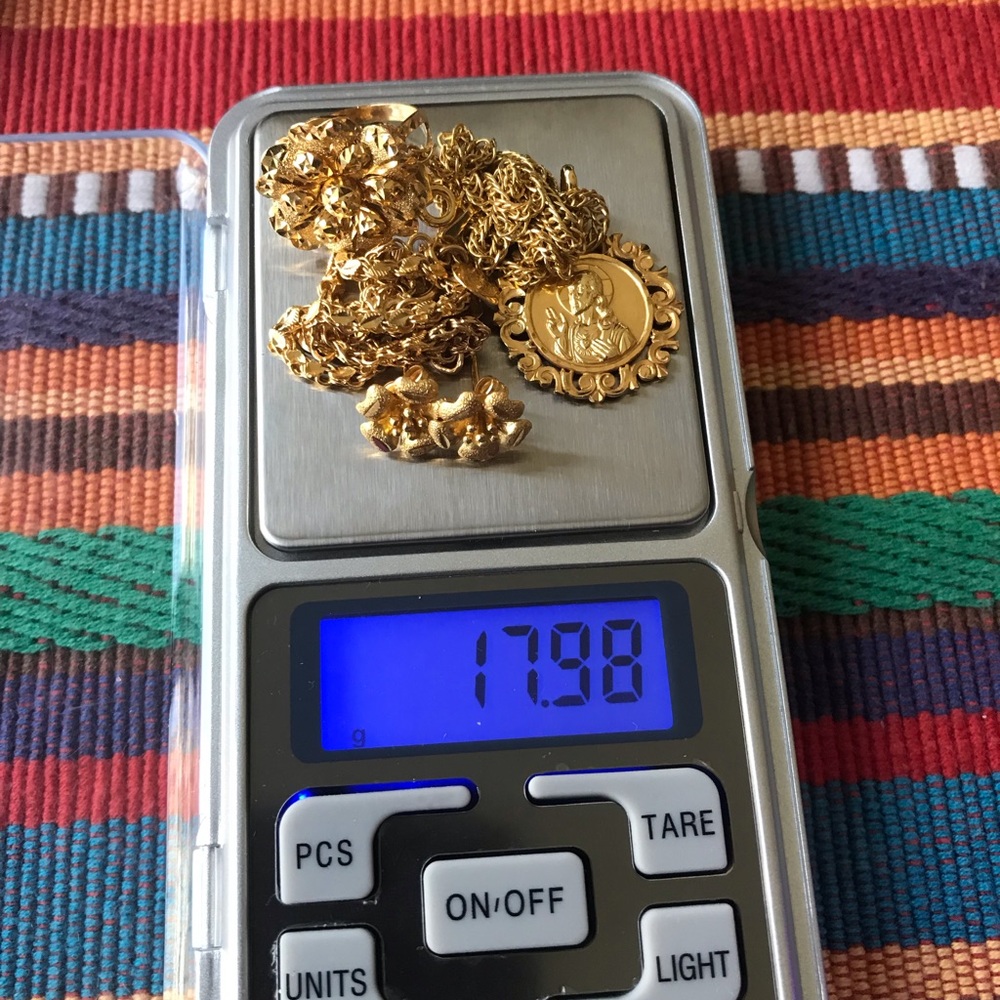Bundle mix real gold jewellery